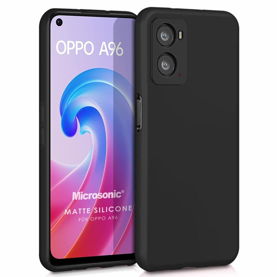 Microsonic Matte Silicone Oppo A36 Kılıf Siyah 1