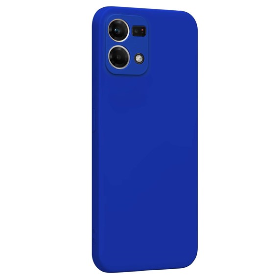 Microsonic Matte Silicone Oppo Reno 7 4G Kılıf Mavi 2