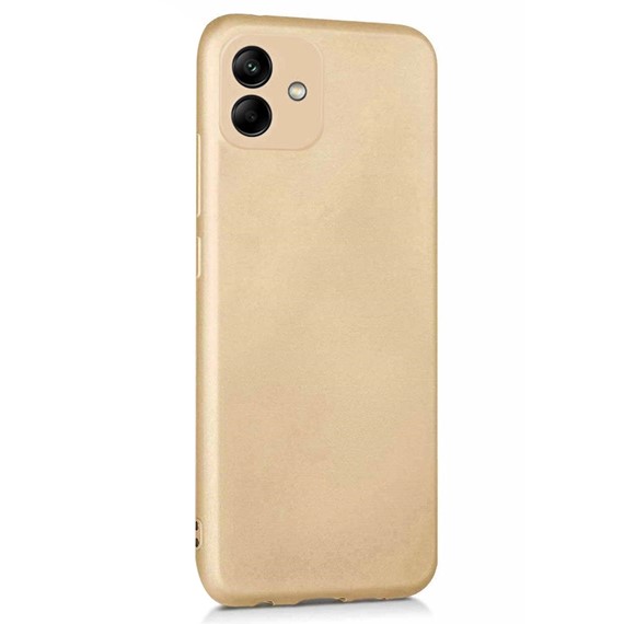 Microsonic Matte Silicone Samsung Galaxy A04 Kılıf Gold 2