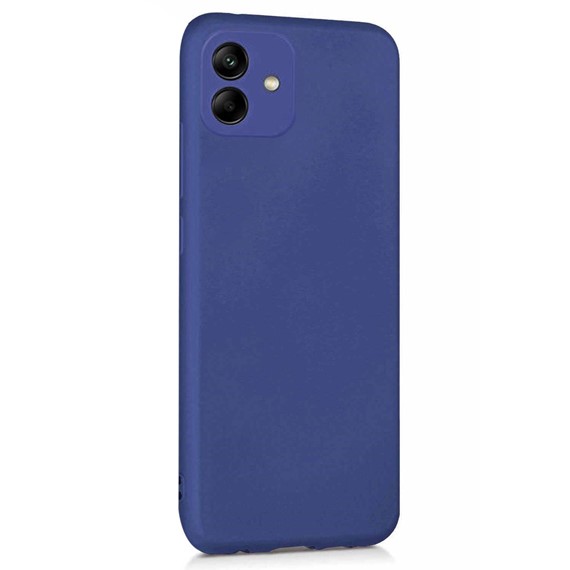 Microsonic Matte Silicone Samsung Galaxy A04 Kılıf Lacivert 2