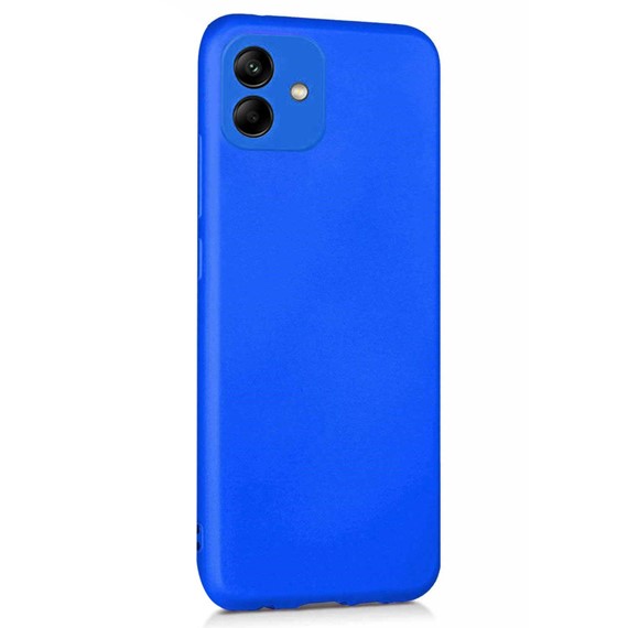 Microsonic Matte Silicone Samsung Galaxy A04 Kılıf Mavi 2