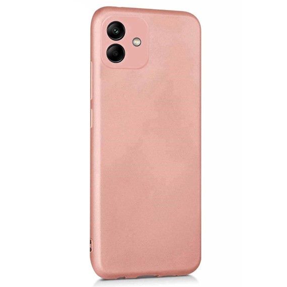 Microsonic Matte Silicone Samsung Galaxy A04 Kılıf Rose Gold 2