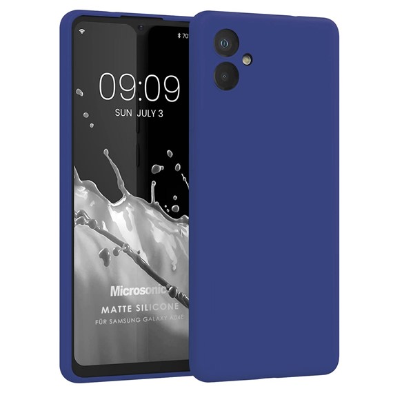 Microsonic Matte Silicone Samsung Galaxy A05 Kılıf Lacivert 1