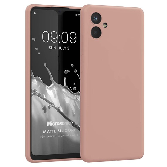 Microsonic Matte Silicone Samsung Galaxy A05 Kılıf Rose Gold 1