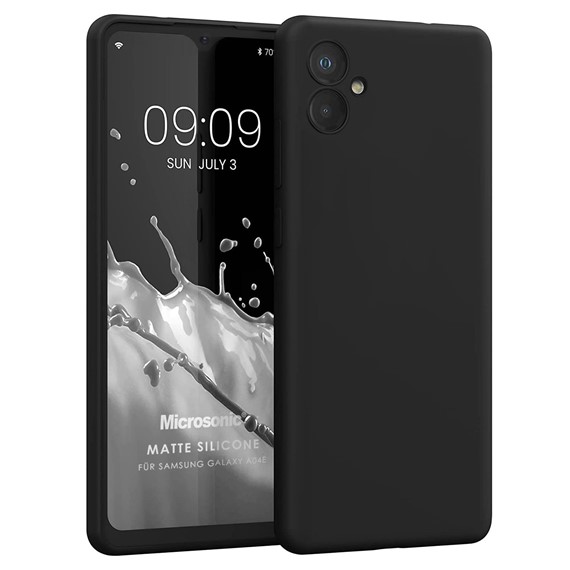 Microsonic Matte Silicone Samsung Galaxy A06 Kılıf Siyah 1