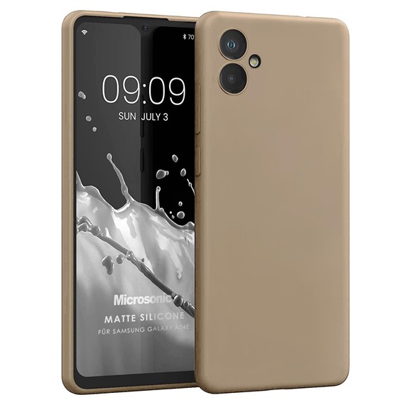 Microsonic Matte Silicone Samsung Galaxy A06 Kılıf Gold 1