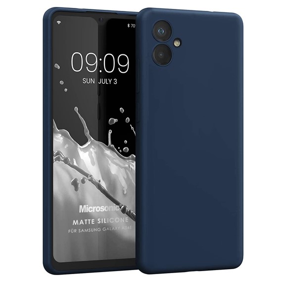 Microsonic Matte Silicone Samsung Galaxy A06 Kılıf Lacivert 1