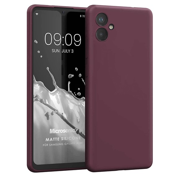 Microsonic Matte Silicone Samsung Galaxy A06 Kılıf Mor 1