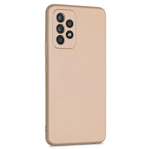 Microsonic Matte Silicone Samsung Galaxy A23 Kılıf Gold 2