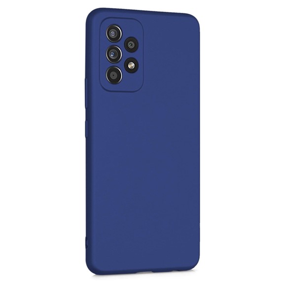 Microsonic Matte Silicone Samsung Galaxy A23 Kılıf Lacivert 2