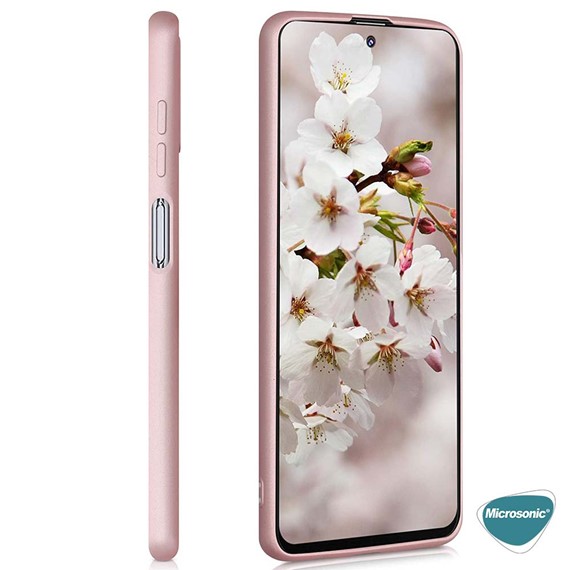 Microsonic Matte Silicone Samsung Galaxy A32 4G Kılıf Rose Gold 3