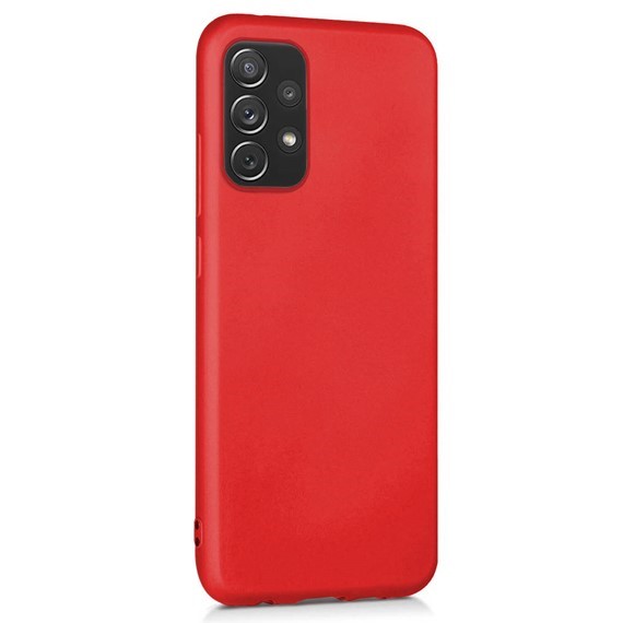 Microsonic Matte Silicone Samsung Galaxy A73 5G Kılıf Kırmızı 2