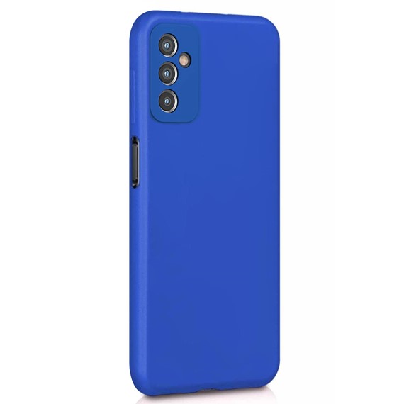 Microsonic Matte Silicone Samsung Galaxy M13 Kılıf Mavi 2