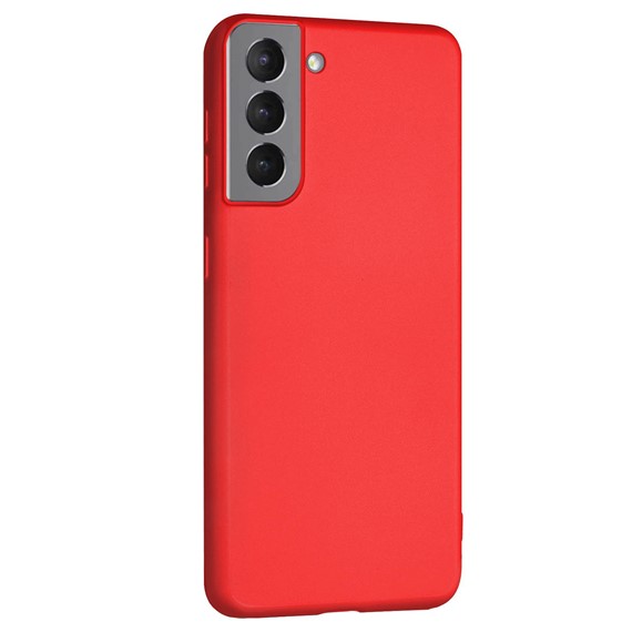 Microsonic Matte Silicone Samsung Galaxy S22 Kılıf Kırmızı 2