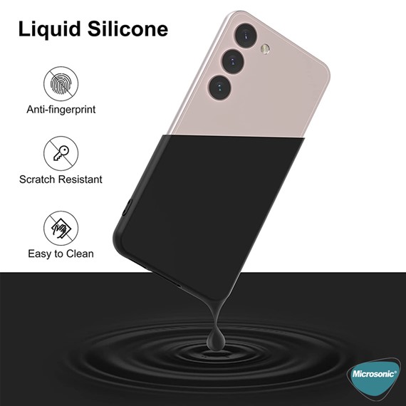 Microsonic Matte Silicone Samsung Galaxy S23 Kılıf Rose Gold 5