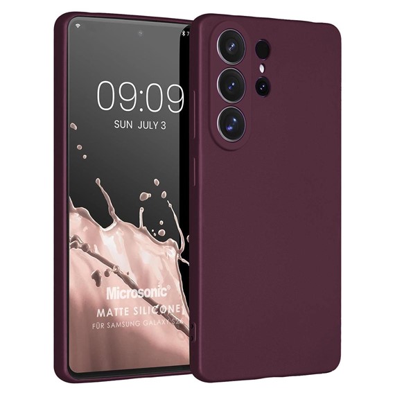 Microsonic Matte Silicone Samsung Galaxy S26 Ultra Kılıf Mor 1