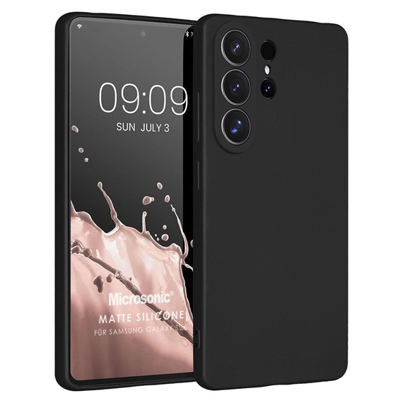 Microsonic Matte Silicone Samsung Galaxy S26 Ultra Kılıf Siyah 1