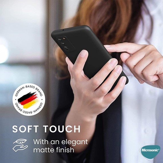Microsonic Matte Silicone TECNO Camon 18 Premier Kılıf Siyah 5