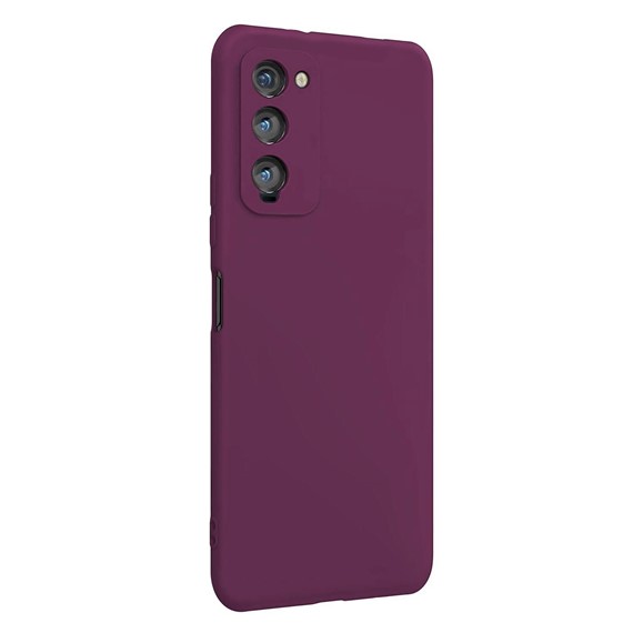 Microsonic Matte Silicone TECNO Camon 18 Kılıf Mor 2