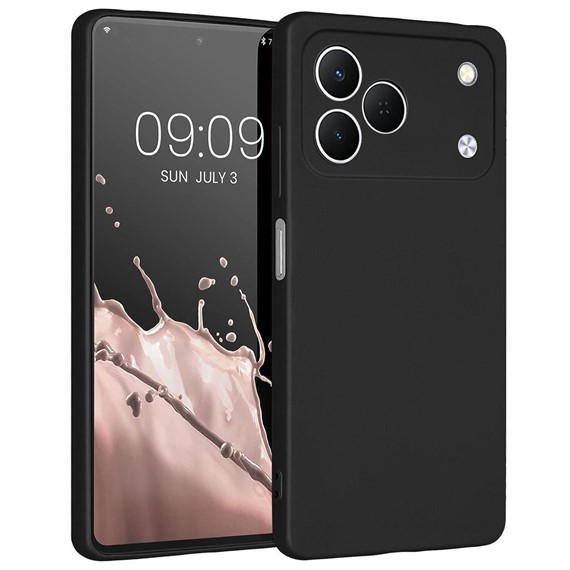 Microsonic Matte Silicone TECNO Spark 50 4G Kılıf Siyah 1