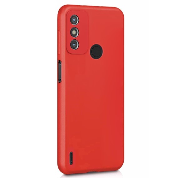 Microsonic Matte Silicone TECNO Spark 6 Go Kılıf Kırmızı 2