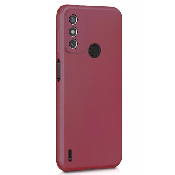 Microsonic Matte Silicone TECNO Spark 6 Go Kılıf Mor 2