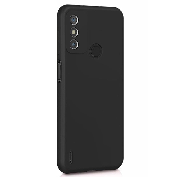 Microsonic Matte Silicone TECNO Spark 6 Go Kılıf Siyah 2