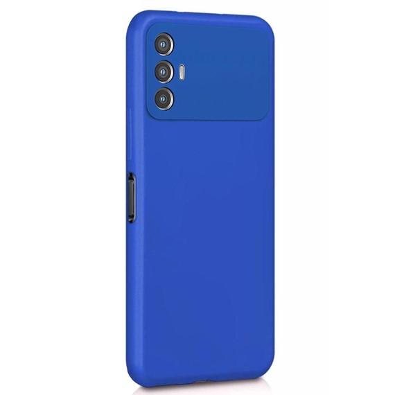 Microsonic Matte Silicone TECNO Spark 8 Pro Kılıf Mavi 2