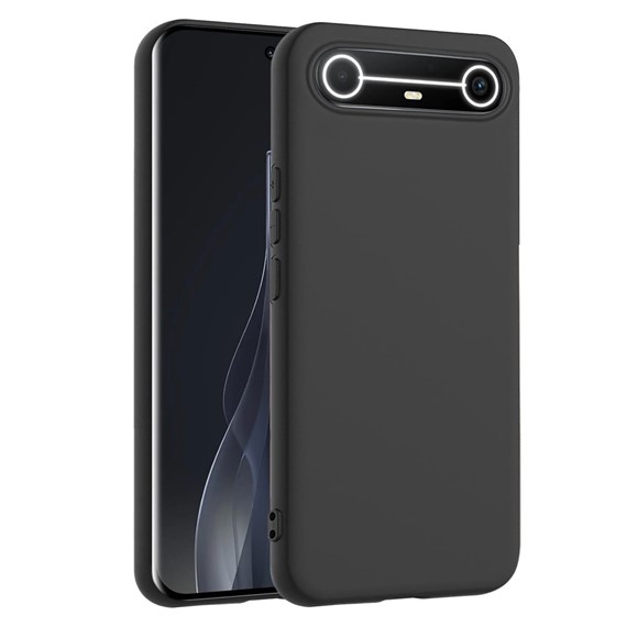 Microsonic Matte Silicone TECNO Spark Slim 5G Kılıf Siyah 1