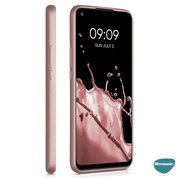 Microsonic Matte Silicone Tecno Spark 7 Pro Kılıf Kırmızı 5