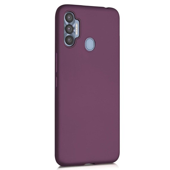 Microsonic Matte Silicone Tecno Spark 7 Pro Kılıf Mor 2