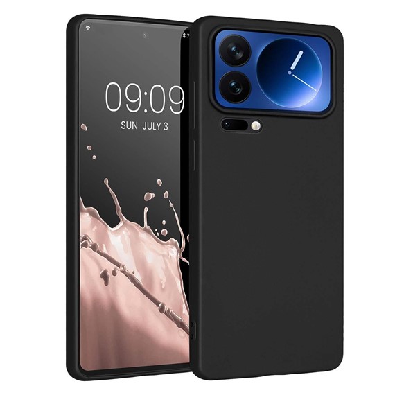 Microsonic Matte Silicone Xiaomi 17 Pro Max Kılıf Siyah 1