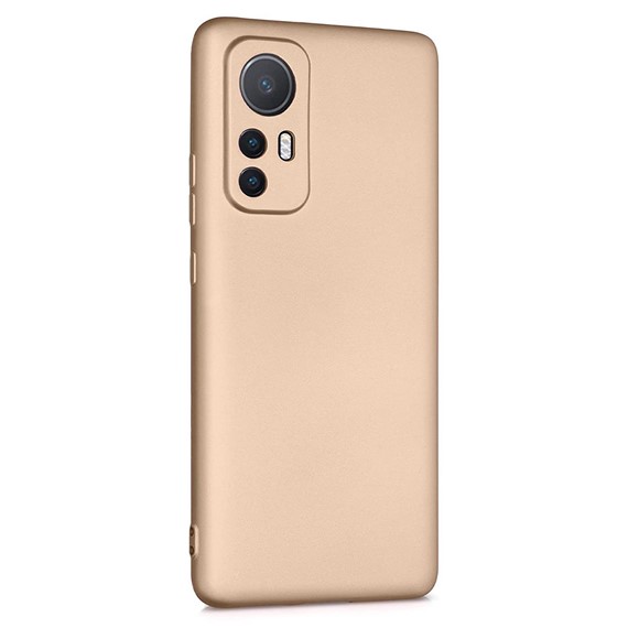 Microsonic Matte Silicone Xiaomi Mi 12 Lite Kılıf Gold 2