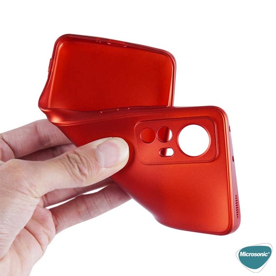 Microsonic Matte Silicone Xiaomi Mi 12 Lite Kılıf Gold 3