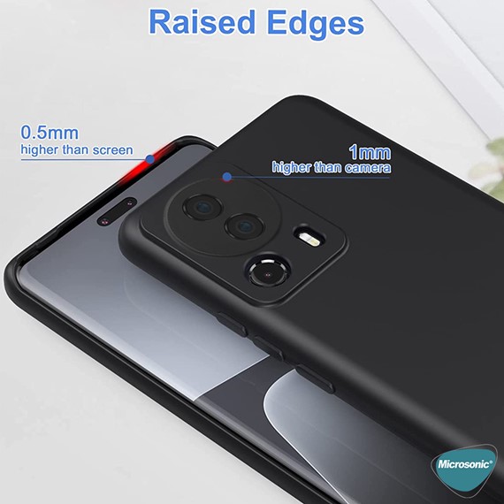 Microsonic Matte Silicone Xiaomi Mi 13 Lite Kılıf Siyah 3