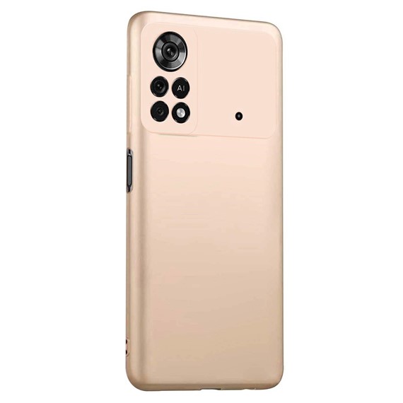 Microsonic Matte Silicone Xiaomi Poco M4 Pro 4G Kılıf Gold 2