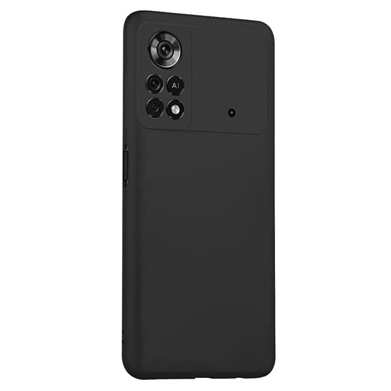 Microsonic Matte Silicone Xiaomi Poco M4 Pro 4G Kılıf Siyah 2
