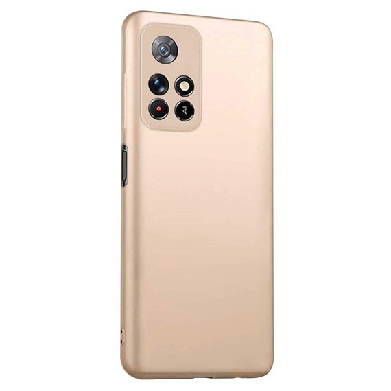 Microsonic Matte Silicone Xiaomi Redmi Note 11T Kılıf Gold 2