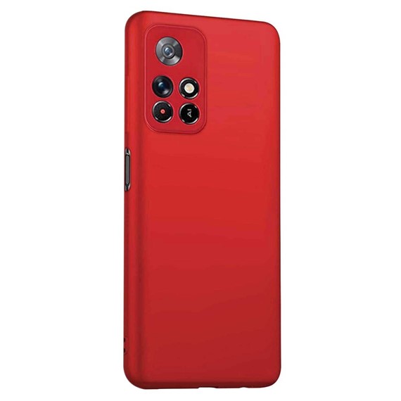 Microsonic Matte Silicone Xiaomi Poco M4 Pro Kılıf Kırmızı 2