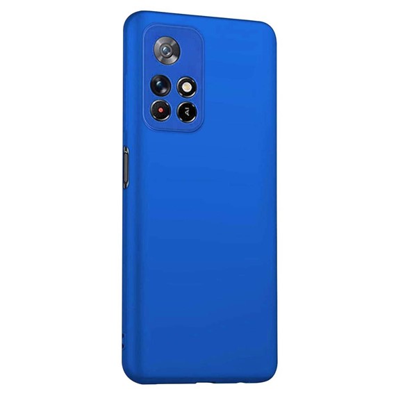 Microsonic Matte Silicone Xiaomi Poco M4 Pro Kılıf Mavi 2