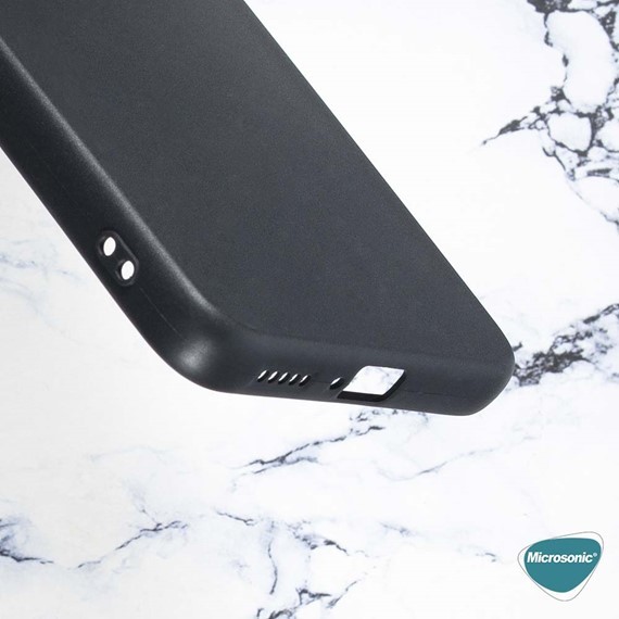 Microsonic Matte Silicone Xiaomi Poco M4 Pro 4G Kılıf Siyah 3