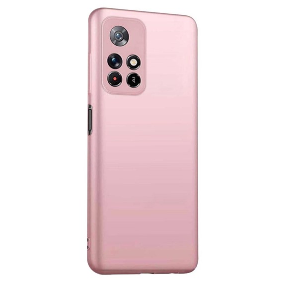 Microsonic Matte Silicone Xiaomi Poco M4 Pro Kılıf Rose Gold 2