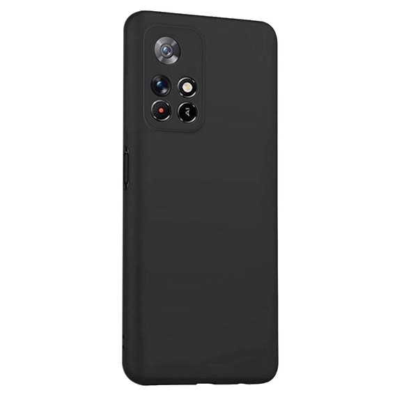 Microsonic Matte Silicone Xiaomi Redmi Note 11T Kılıf Siyah 2