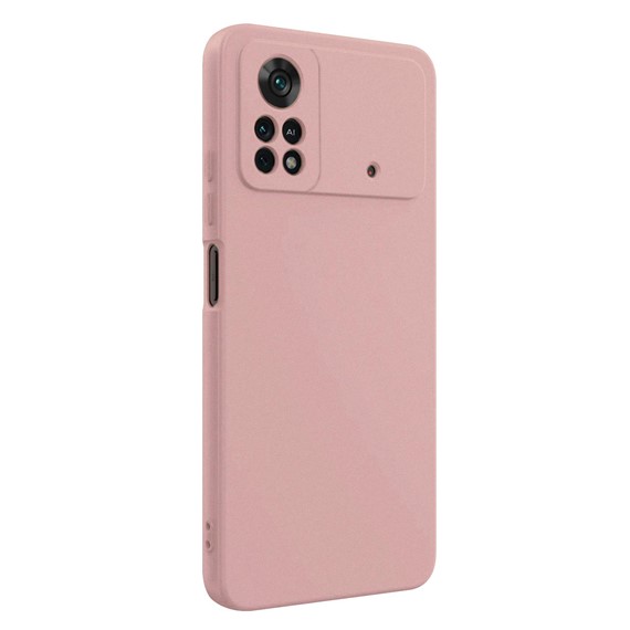 Microsonic Matte Silicone Xiaomi Poco X4 Pro 5G Kılıf Rose Gold 2