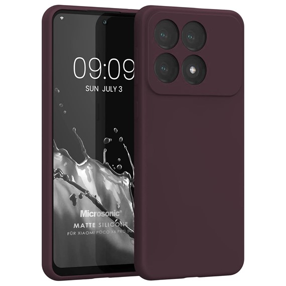 Microsonic Matte Silicone Xiaomi 14T Pro Kılıf Mor 1