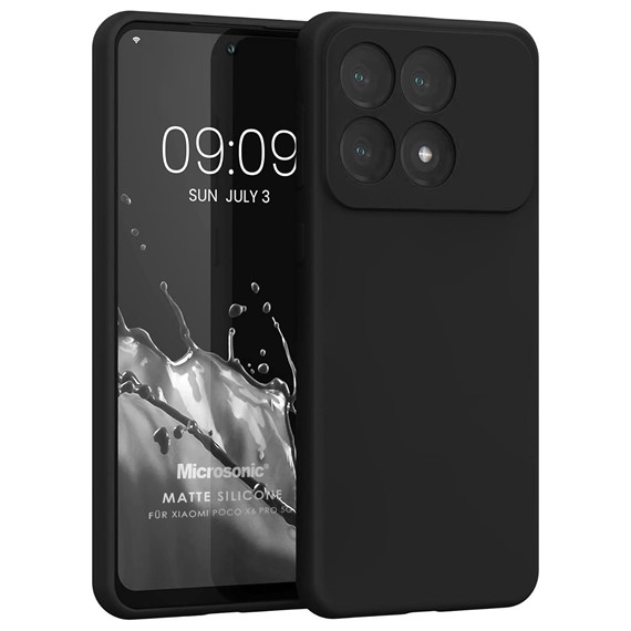 Microsonic Matte Silicone Xiaomi 14T Pro Kılıf Siyah 1