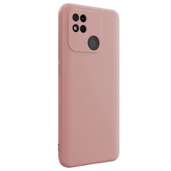 Microsonic Matte Silicone Xiaomi Redmi 10A Kılıf Rose Gold 2