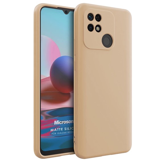 Microsonic Matte Silicone Xiaomi Poco C40 Kılıf Gold 1