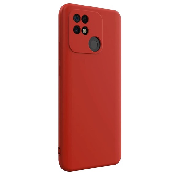 Microsonic Matte Silicone Xiaomi Redmi 10C Kılıf Kırmızı 2
