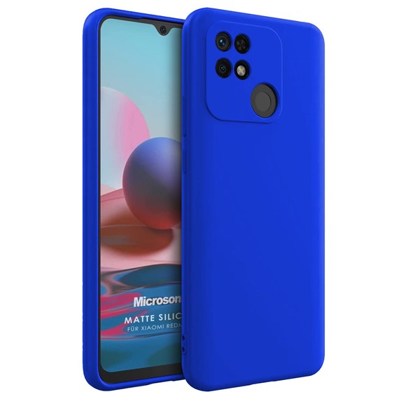 Microsonic Matte Silicone Xiaomi Poco C40 Kılıf Mavi 1